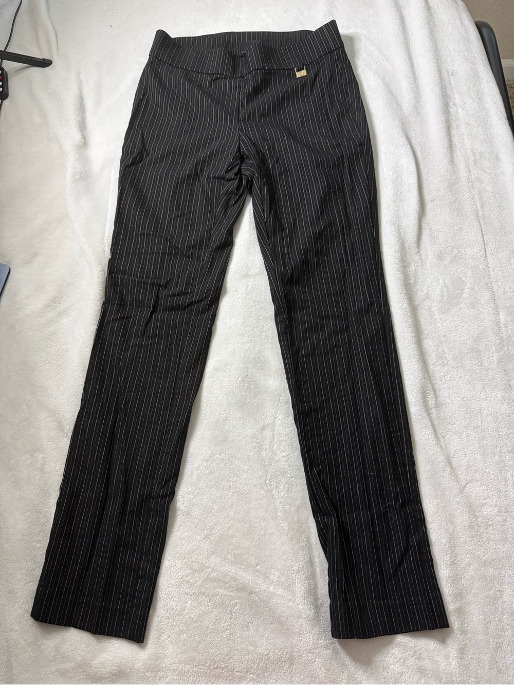 Black Pinstripe Dress Pants